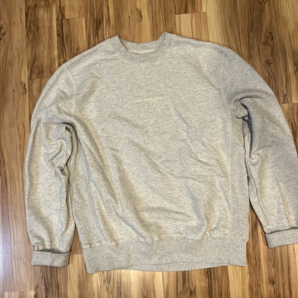 Aime Leon Dore Crewneck Sweatshirt Gray XL Sweater Knit